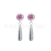Colgante Cilíndrico de Titanio F136 con Circonita Forma de Gota de Agua Clavo para Hélice Auricular Clavo para Labio Implante de Grado G23 Aleación de Titanio Joyería para Piercings Clavo para Oreja