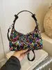 Moda Sencilla Nueva Primavera 2026 Bolso para Mujer Estilo Coreano de Moda Bolso de Hombro con Lentejuelas Bolso de Axila Bolso Pequeño