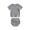 Ropa para Bebé Súper Linda de Celebridad de Internet Traje de Verano para Niña Shorts Protectores de Vientre Camiseta de Manga Corta de Algodón Puro Tesoro de Bebé de un Año para Niño