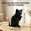 Mais Vendido Transfronteiriço na Amazon: Estátua Moderna de Gato Preto, Ornamento de Gato Impresso em 3D, Decoração de Mesa de Escritório