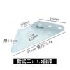 Código de Ángulo Fijo Triangular Engrosado Acero Inoxidable Código Colgante Pintura Blanca en Spray Soporte de Ángulo de Cama Código de Ángulo para Colgar Gabinete Accesorios de Herrajes para Muebles