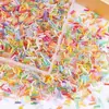 Una Caja de Cuentas de Vidrio Tubulares, alrededor de 500 Mini Tubos Largos Cuentas Semilla Pony 2x7 mm Cuentas Sueltas Pequeñas para Manualidades