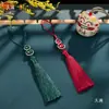 Marcador de Página com Franja de Borla de Sementes de Cabaça 8cm Pingente Pequeno para DIY Borlas Ornamentos de Estilo Antigo Charms Sachês Perfumados Caixa de Presente Acessórios para Headwear