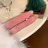 Pendientes apilados de copos de nieve de circonio con destellos navideños, árbol de Navidad, otoño e invierno, pendientes de sentido avanzado, pendientes de mujer, clavos de hueso de oreja, clavos de oreja