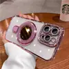 Adecuado para Soporte de Espejo Magnético Funda para Teléfono Móvil Iphone17 Modelo Nuevo Apple 18Pm Cubierta Protectora 1516 Borde de Lujo Diamante