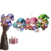 Plano de Madera 2D 15 Piezas Lindo Gnomo Hombre de Jengibre Navidad Halloween Año Nuevo Decoración de Invierno Adornos Colgantes