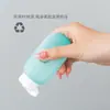 Botella de plástico esmerilado multicolor con tapa abatible, para cosméticos, loción, champú y limpiador facial, paquete de viaje