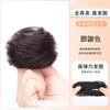 Peruca feminina cabeça redonda cabelo real alto topo craniano fofo cabelo cacheado natural botão de flor peruca cabelo antigo artefato