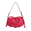 Bolso Cubo Transfronterizo para Mujer, Bolso de Hombro de Cordón de Moda de Gama Alta de Nicho, Bolso Cruzado Tejido Hueco de Gran Capacidad para Viajes Diarios
