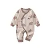 Roupas Confortáveis de Borboleta para Bebê Macacões de Bebê Classe A Macacão para Recém-Nascido Roupas de Bebê para Outono Body de Bebê 100% Algodão