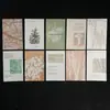 Notas adhesivas de papel de ácido sulfúrico para cuaderno, Papel decorativo material de collage serie Cuatro Estaciones Isla Brumosa, Paquete de 10 hojas PaperMore