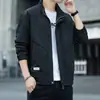 Chaqueta de trabajo con cuello mao para hombre, nueva moda primavera y otoño 2023, marca de moda, chaqueta casual suelta para jóvenes hombres