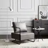 Sofá reclinável de um lugar segmentado e acolchoado para casa de hóspedes, sala de chá, showroom, decoração de casa estilo moderno