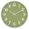 [10 Pulgadas 25cm] Reloj Creativo para Sala de Estar Estilo Escandinavo Reloj de Estilo Moderno y Sencillo Reloj de Cuarzo Gris para el Hogar