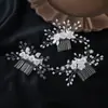 Accesorios Europeos y Americanos Transfronterizos Perla Blanca Florales Cristal Perla Cabeza Novia Accesorios para el Cabello Tocado Banquete Cumpleaños Accesorios