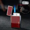 Encendedor Oubao 813 Sonido Fuerte Electrónico Inyección Directa A Prueba de Viento Llama Azul Grabado Láser Creativo Alta Temperatura Regalo