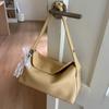 Estilo Coreano Simple Ropa de Trabajo Diaria Bolso Almohada de Hombro para Mujer 2025 Verano Nuevo Nicho Simple Bandolera Cilíndrica