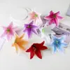 Fornecedor da Fábrica Lírios Artificiais de 18cm com Miolo, Arranjo de Flores de Chão para Decoração de Casamento, Flores de Tecido para Arco de Flores Decorativo
