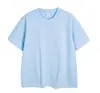 Nueva Camiseta Blanca Casual de Algodón Puro de Xinjiang de Peso Pesado para Hombre, Cuello Redondo, Manga Corta, Personalizable para Jóvenes, Verano