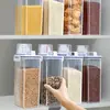 Potes Domésticos para Armazenamento Transfronteiriços, Potes Japoneses para Armazenamento de Grãos na Cozinha, Potes Selados, Potes para Armazenamento Diversos, Potes de Armazenamento Portáteis de Plástico Atacado