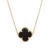 Collar de trébol de cuatro hojas en oferta, pendientes, pulsera, horno de oro auténtico, chapado al vacío, material de acero de titanio, antidecoloración.