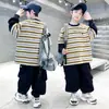 Ropa para Niños Conjunto de Ropa de Otoño para Niños 2026 Nueva Sudadera de Otoño para Niños Mayores Estilo Elegante y Moderno para Primavera y Otoño
