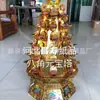 Papel de funeral Papel vivo papel cuerno de la abundancia sacrificio fábrica de funerales al por mayor color oro octagonal Pagoda del Tesoro