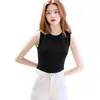 Nuevo Top Tubo Francés Delgado de Primavera y Verano Chaleco sin Mangas para Mujer Rayado Base Interior Tirantes Top Adelgazante Suéter de Punto