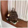 Mochila Cuadros Retro para Mujer 2026 Nuevo Estilo Coreano Versátil para Viajar Mochila Pequeña Moda con Cierre de Cordón Bolso Escolar