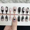 Unhas Usáveis Dust Elf de 30 Peças, Unhas Gatinho Pré-feitas, Unhas Postiças, Adesivos de Unha Prontos com Acabamento de Alto Padrão