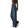 Pantalones acampanados de mezclilla modernos y resistentes, nuevo diseño para otoño 2026, pantalones casuales rectos de pierna ancha que estilizan