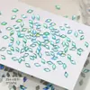 Explosiones de网红 azul pavo real joyería para uñas plana súper brillante gotas de agua ojo de caballo hoja de arce taladro de uñas mixto venta al por mayor