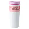 Taza de café de color dopamina transfronteriza, taza térmica de acero inoxidable 304, taza para agua fría y caliente para coche, logotipo personalizable