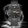 Productos de fábrica Aorui productos genuinos reloj de hombre negocio doble calendario ocio moda clásico reloj de pulsera con banda de acero para hombre no mecánico