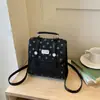 Mochila Feminina 2026 Novo Estilo Coreano Nicho Bolinhas Laço, Nova Bolsa Transversal Simples Fashion de Alto Valor