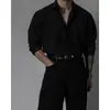 Camisa Larga Holgada de Manga Larga Casual Estilo Coreano 2026 para Hombre, Top para Primavera y Otoño, Camisa de Alta Calidad Moderna, Caída Suave, Anti-arrugas