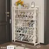 Zapatero para Puerta de Entrada Ultra Delgado Pequeño Estrecho Entrada Dormitorio Habitación de Alquiler Ahorro de Espacio Zapatero Puerta de Casa Multicapa