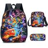 Mochila exclusiva transfronteiriça Baokemeng pokemon estudante mochila Pikachu mochila respirável e confortável de três peças