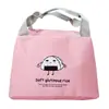 Bolsa Fofa para Lancheira de Estudante, Bolsa de Mão, Lancheira Térmica, Lona, Trabalhador de Escritório com Arroz, Simples, Grande Capacidade, À Prova d'Água