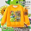 Plantas vs. Ropa Periférica de Zombies Caricatura Pistaplantas Sudadera Infantil Sudadera de Manga Larga Otoño/Invierno Top para Niños