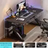 Escritorio de Computadora, Escritorio para Juegos de Escritorio en Casa y Silla, Escritorio Sencillo para Dormitorio, Banco de Trabajo, Escritorio de Estudio, Escritorio de Estudio para Estudiantes, Escritorio de Oficina
