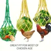 Saco de rede para alimentação de frango, saco de rede dispensador de grãos para ração, suprimentos de alimentação suspensos, saco de rede para alimentação de aves