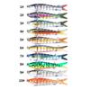 Señuelo biónico de múltiples secciones, cebo de 8 secciones, señuelo duro roto de tela, pez de múltiples secciones 13.7cm/27g, fabricantes de equipo de pesca en stock
