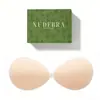 Almohadillas de Seno Sólidas de Silicona con Forma de Mango para Mujer, Protectores de Pezón Invisibles y Sin Costuras, Sujetadores Finos de Verano, Protectores de Pezón Strapless para Vestido de Novia