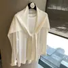 Chal Grande de Punto de Color Sólido Bufanda Versátil Nudada para el Cuello Prenda Exterior de Alta Gama para Superponer Bufanda Decorativa de Moda
