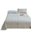 Sábana de Algodón Lavado Engrosado para Dormitorio de Estudiantes, Pieza Única, Sábana Suave y Funda de Almohada Hipoalergénica Juego de Tres Piezas