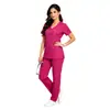 Uniformes de lavado de manos personalizados con cinturón de corbata, ropa de trabajo para salón de belleza, uniformes de enfermería transfronterizos, prendas de lavado de manos, ropa de lavado de manos en lotes pequeños
