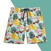 Pantalones de playa para hombre talla grande pantalones casuales holgados shorts deportivos florales pantalones finos para casa algodón guapo