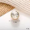 Nuevos y creativos accesorios de aleación de zinc con forma de gema de amor, moda versátil, multiestilo, para zapatos con agujeros, accesorios de flor
