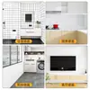 Papel Pintado Autoadhesivo Baño Impermeable Imitación Azulejo Pegatina de Pared Resistente a la Humedad Hogar Base de Papel de Aluminio Baño Anti-moho Mármol Pegatina